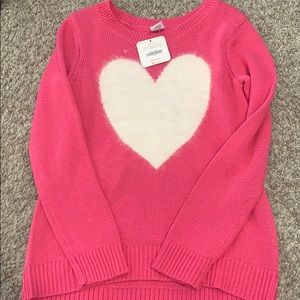 NWT! Gymboree Heart Sweater for Girls Sz 10-12